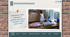 Desktop Screenshot of bryantwoodsmontessori.com