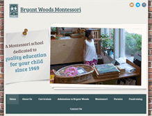 Tablet Screenshot of bryantwoodsmontessori.com